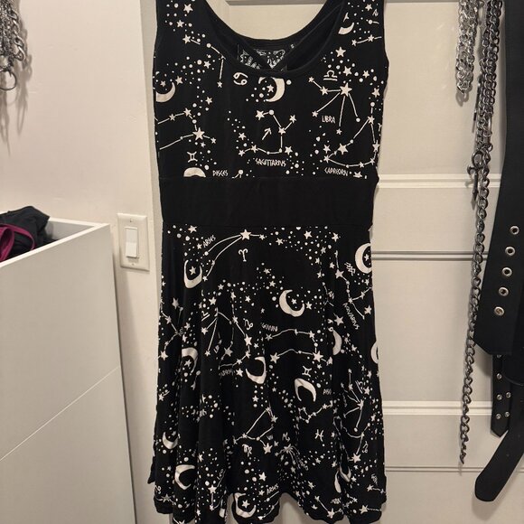 Killstar Milky Way Skater Dress - Picture 2 of 4
